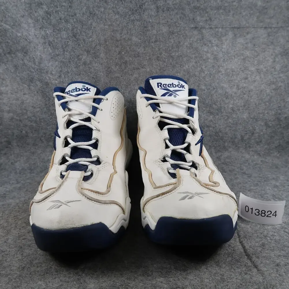 Reebok Shoes Mens 13 Basketball Sneaker Vintage Retro Trainers DMX White Blue